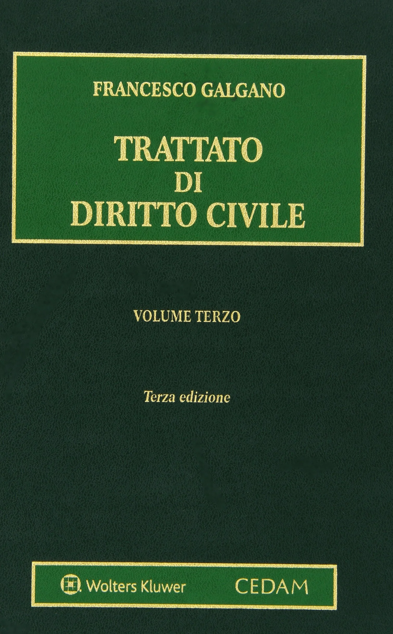 Trattato di diritto civile - volume iii: Vol. 3
