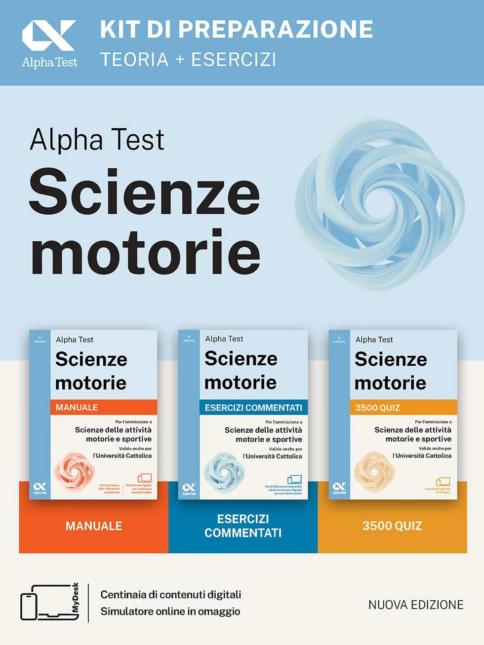 Alpha Test. Scienze motorie 2026/2027. Kit di preparazione. Per test TOLC e prove di ateneo. Con simulatore online