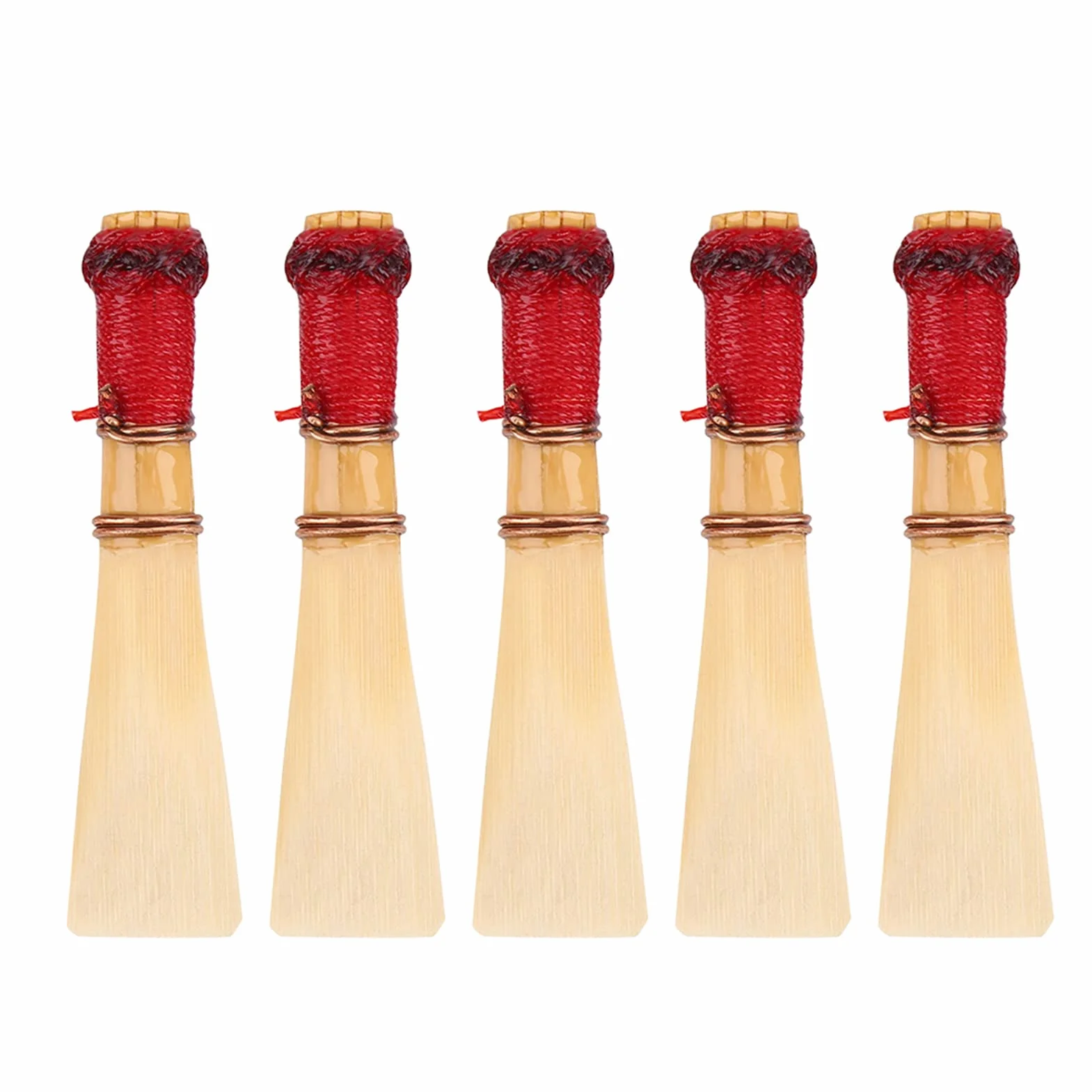 5 Pezzi Nuovi Accessori per Strumenti Medi Morbidi per Ance per Fagotto in bambù, Supporto per Ance con Scatola Contenitore per Accessori per Tubi, Principianti Ed Esperti