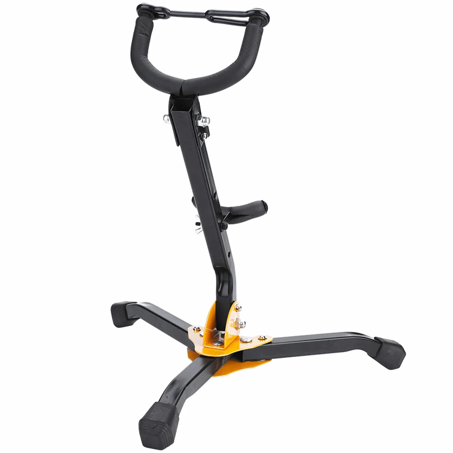 Ejoyous Set Supporto per Sassofono, Supporto Pieghevole per Sassofono Tenore Alto, Supporto per Sassofono Tenore Alto Supporto Triangolare Regolabile in Metallo per Sassofono