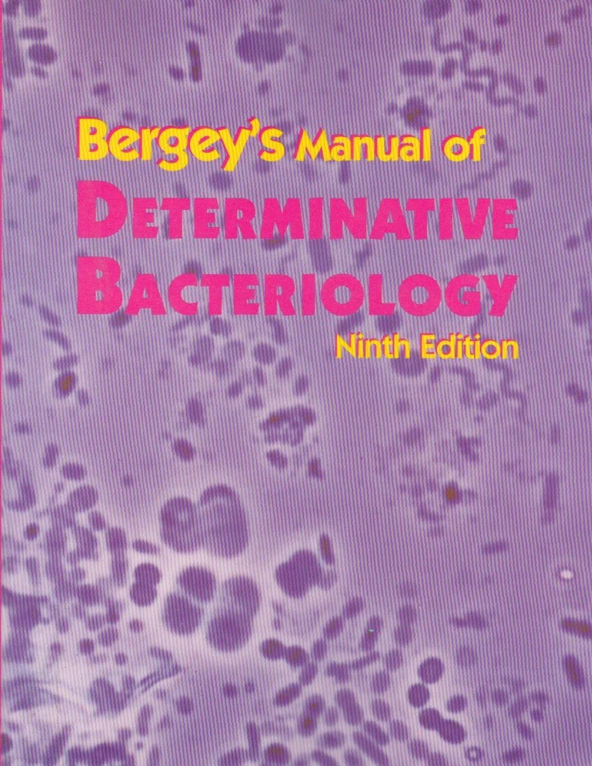 Bergey's Manual of Determinative Bacteriology