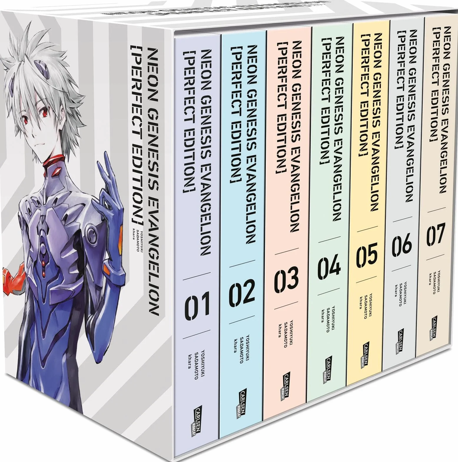 Neon Genesis Evangelion - Perfect Edition, Bände 1-7 im Sammelschuber mit Extras: Neue Edition in 7 Sammelbänden des Mecha-Klassikers