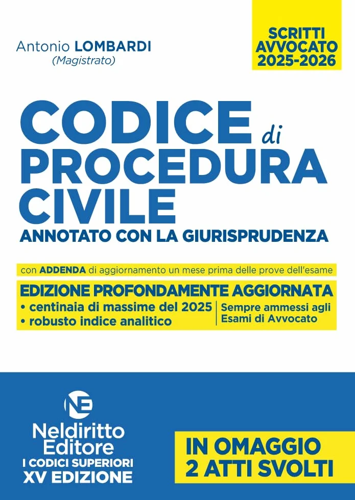 Codice di Procedura Civile Annotato con la giurisprudenza per l'Esame di avvocato 2025-2026