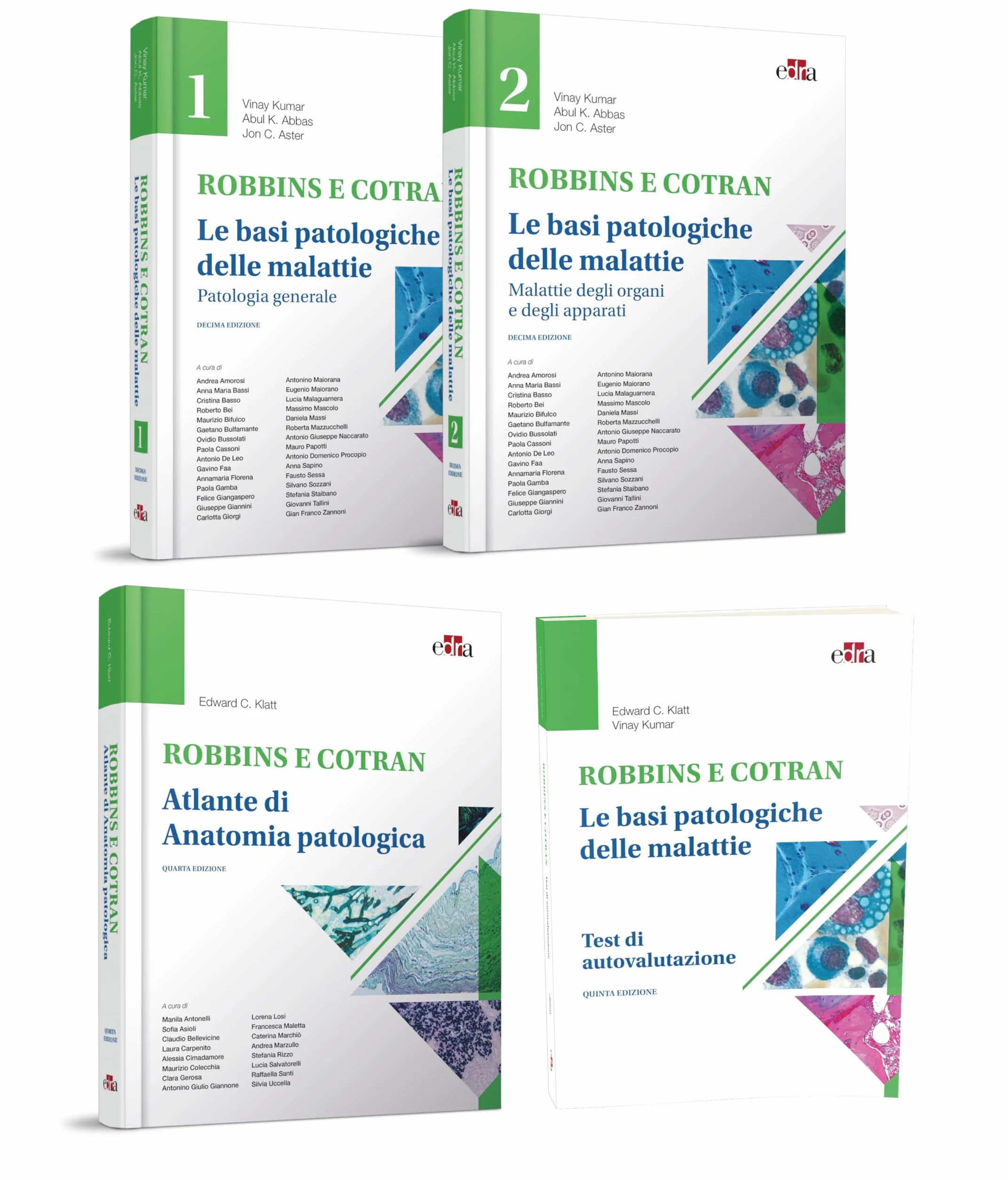 Robbins e Cotran. Le basi patologiche delle malattie-Test di autovalutazione-Klatt-Atlante di anatomia patologica