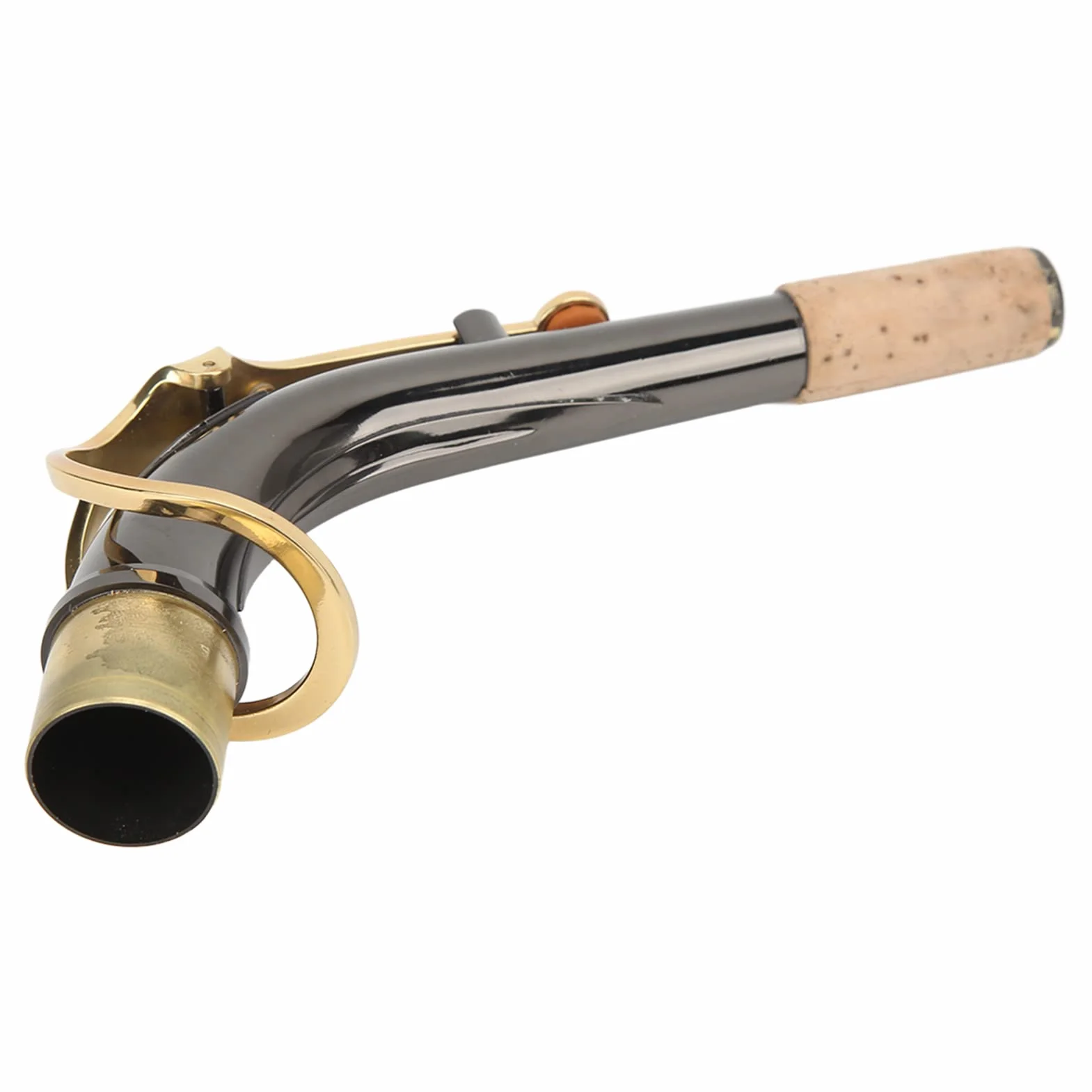 Sax Bend Neck, Accessorio per Sassofoni in Sughero in Metallo Nichelato per Sassofono Contralto