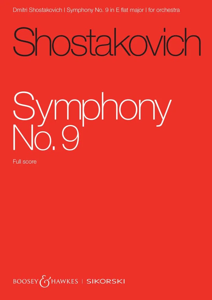 Symphony No 9 - op.70 - Full Score - Sikorski Musikverlage (SIK2509): op. 70. Orchester. Studienpartitur.