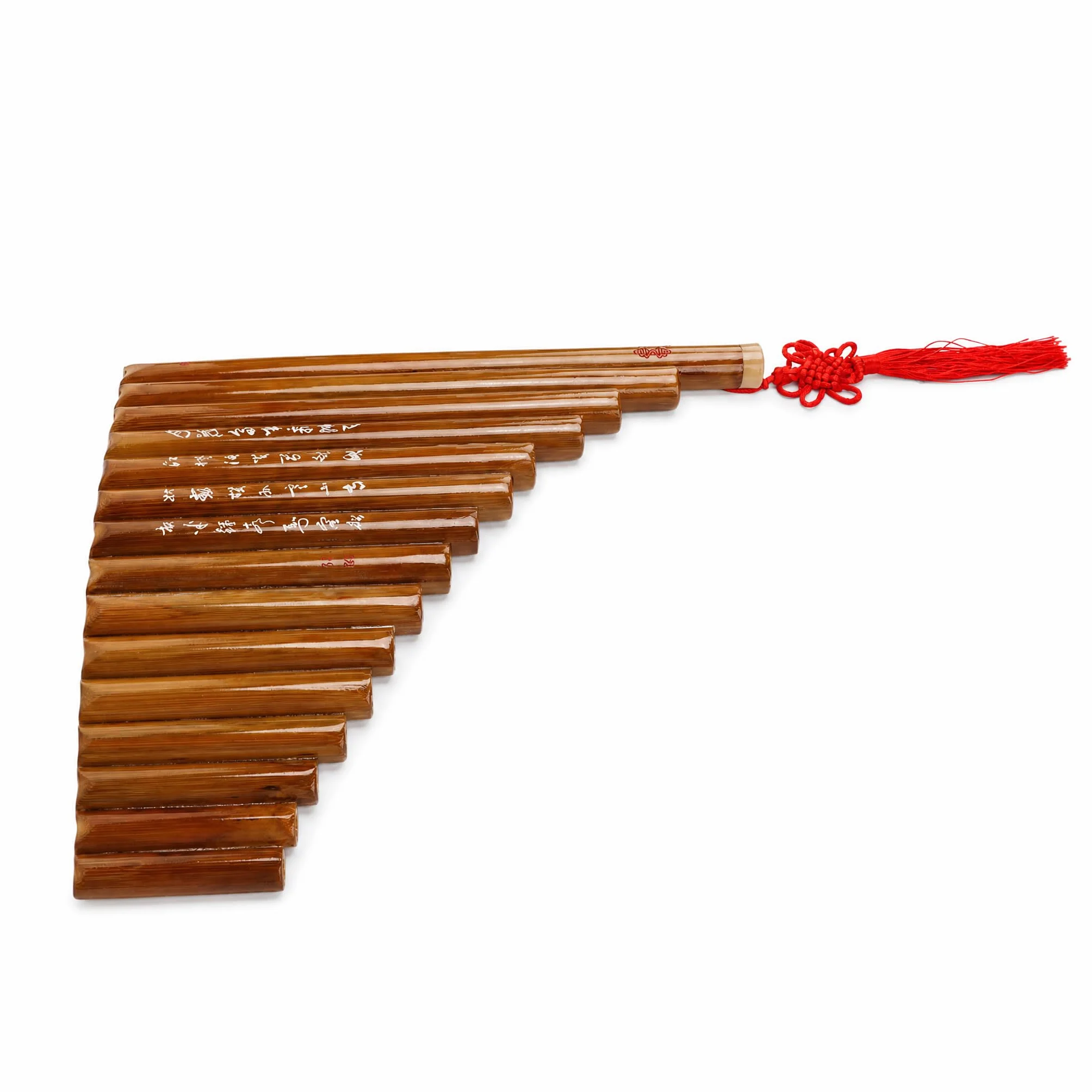Flauto di Pan, bambù 15 Tubi G Tone Strumento Musicale Tradizionale Cinese Fatto a Mano, con Bellissimo Suono Regolabile, per Principianti Professionisti Amanti della Musica