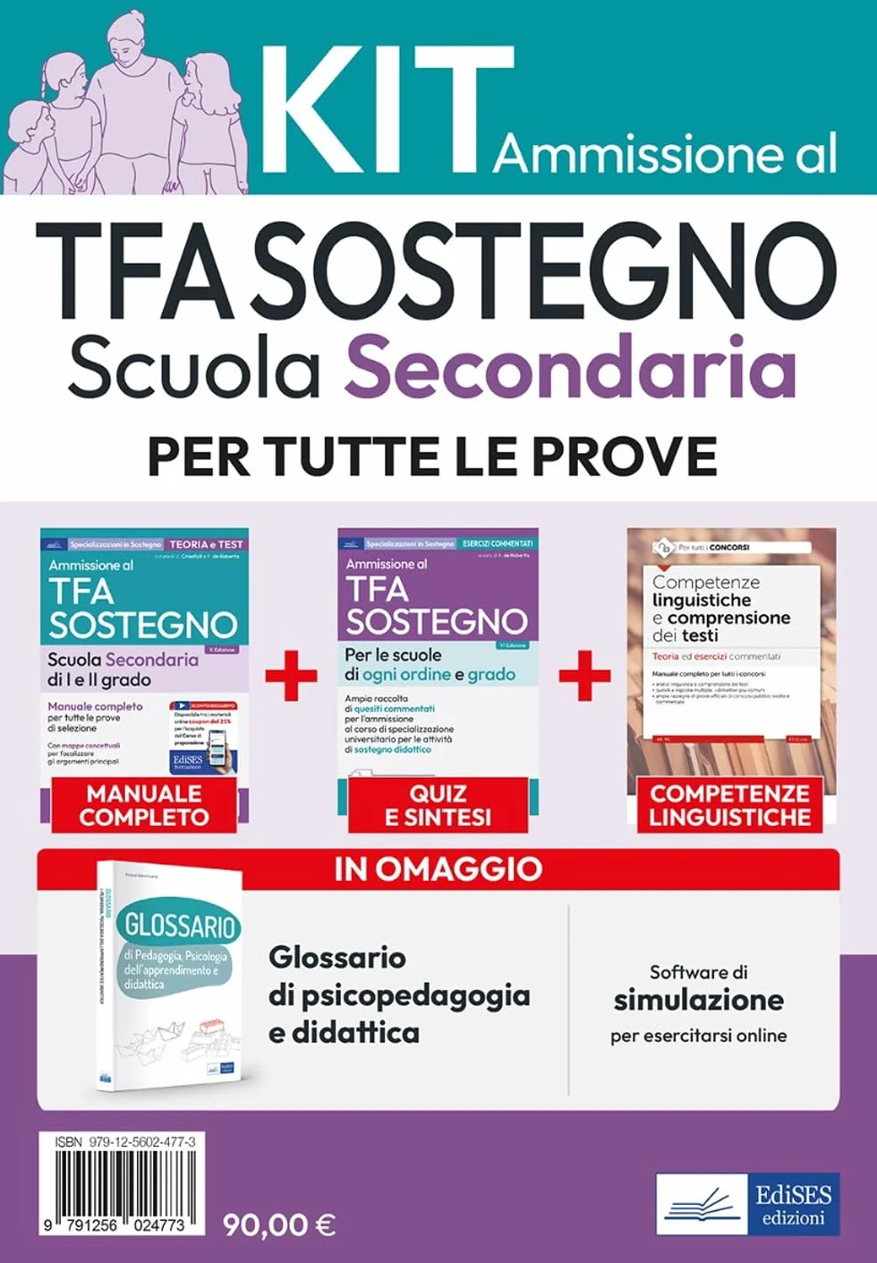 Kit ammissione TFA sostegno scuola secondaria. Con software di simulazione
