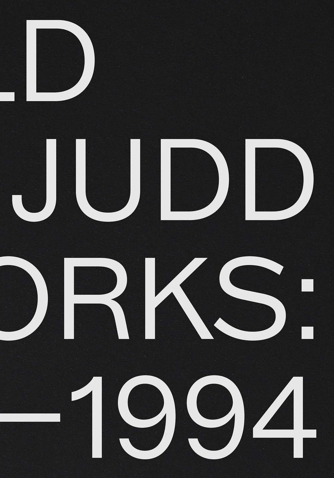 Donald Judd Artworks: 1970–1994: 1970–1994