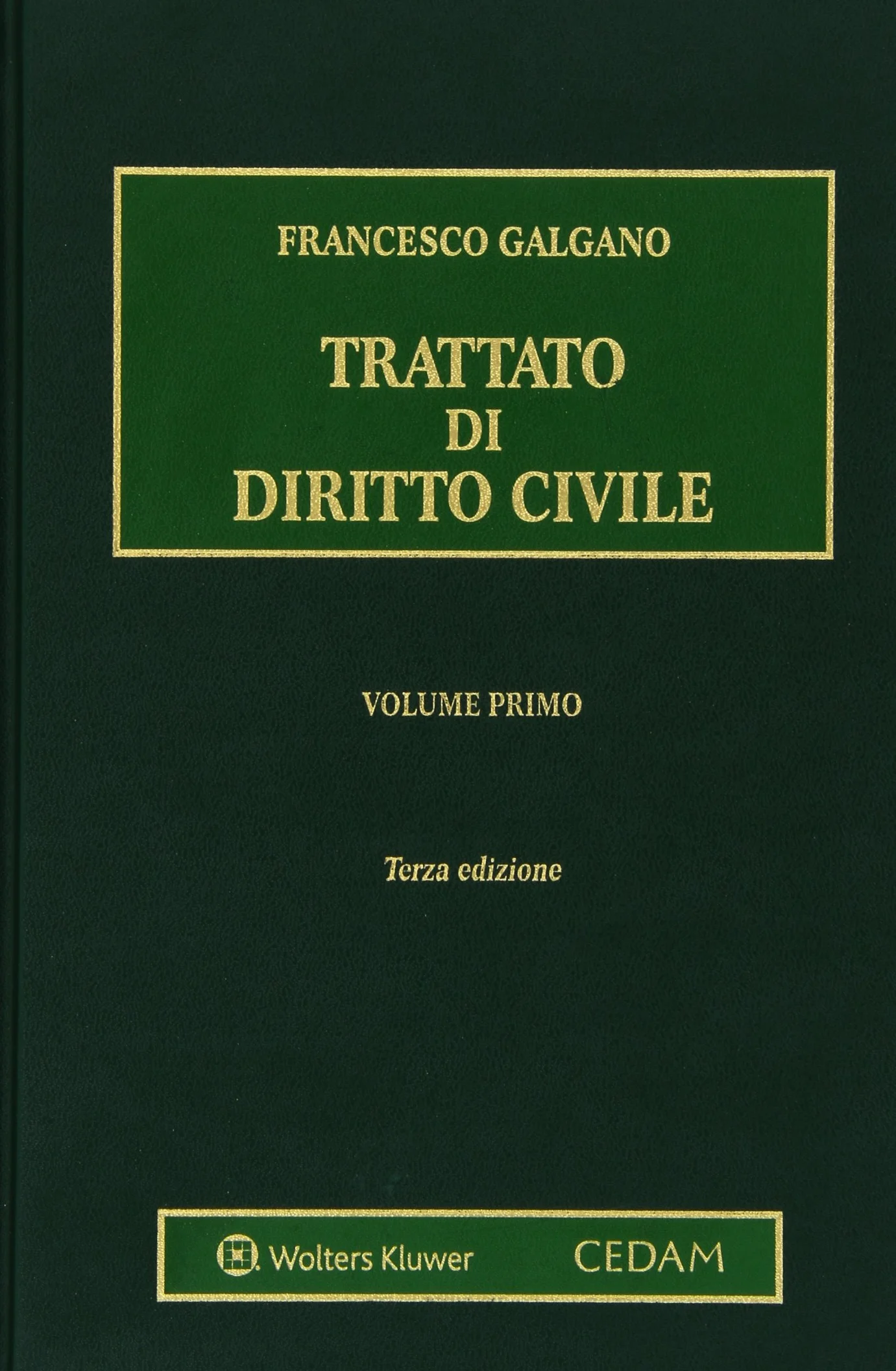 Trattato di diritto civile - volume i: Vol. 1