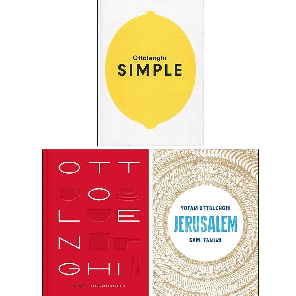 Collezione Yotam Ottolenghi Set di 3 libri (Ottolenghi SIMPLE, Ottolenghi The Cookbook, Gerusalemme)