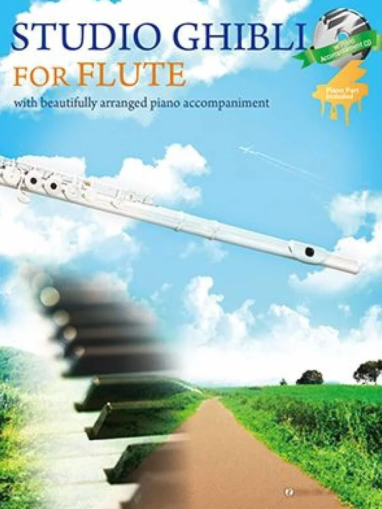 Studio Ghibli for Flute. Enthält Einzelstimme und cd: Flöte und Klavier. Partitur und Stimme.
