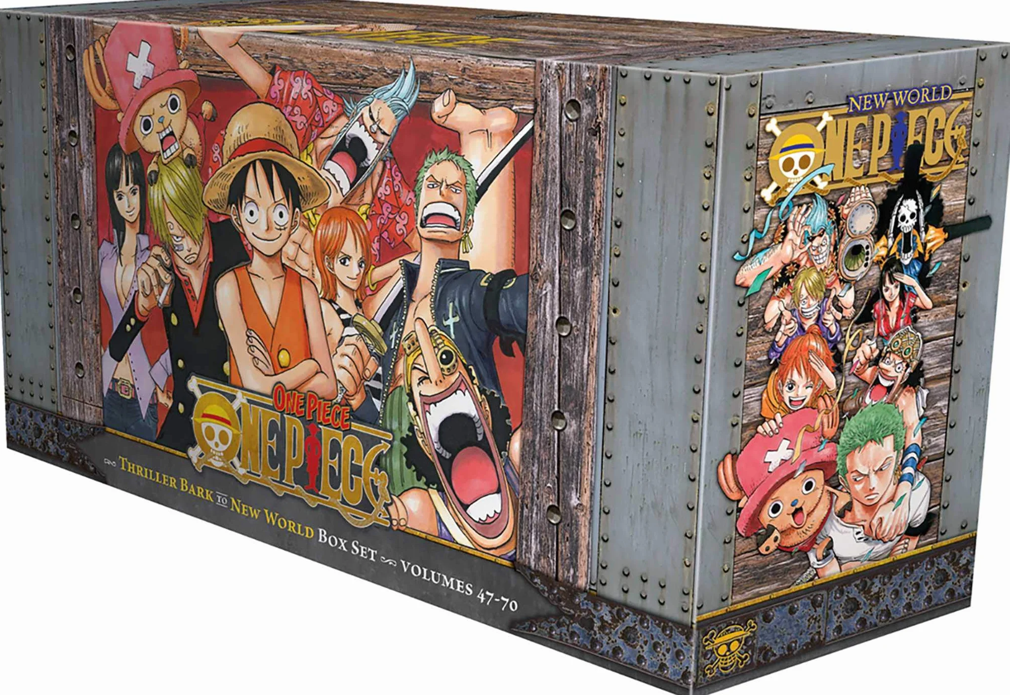 One Piece Box Set 3: Thriller Bark to New World, Bonus Mini Comic "One Piece x Dragon Ball" (47-70)