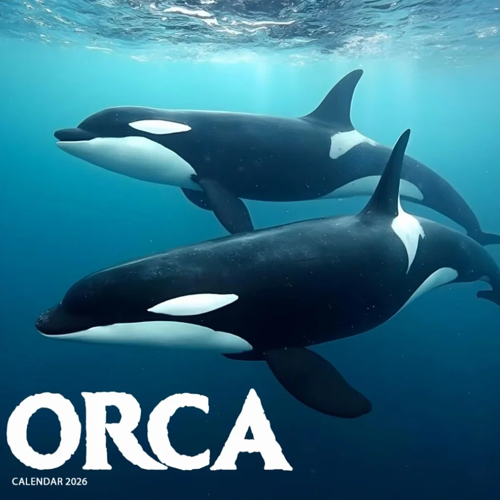 Orca 2026 Calendar: Killer Whales and Ocean Majesty