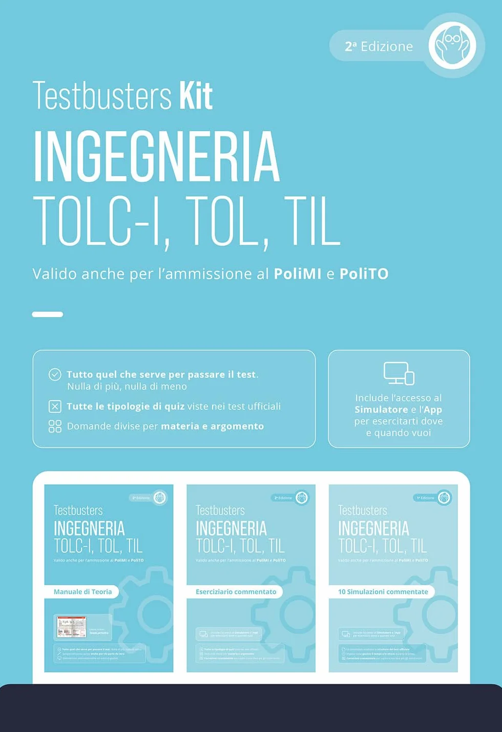 Testbusters. Ingegneria. TOLC-I, TOL, TIL. Kit